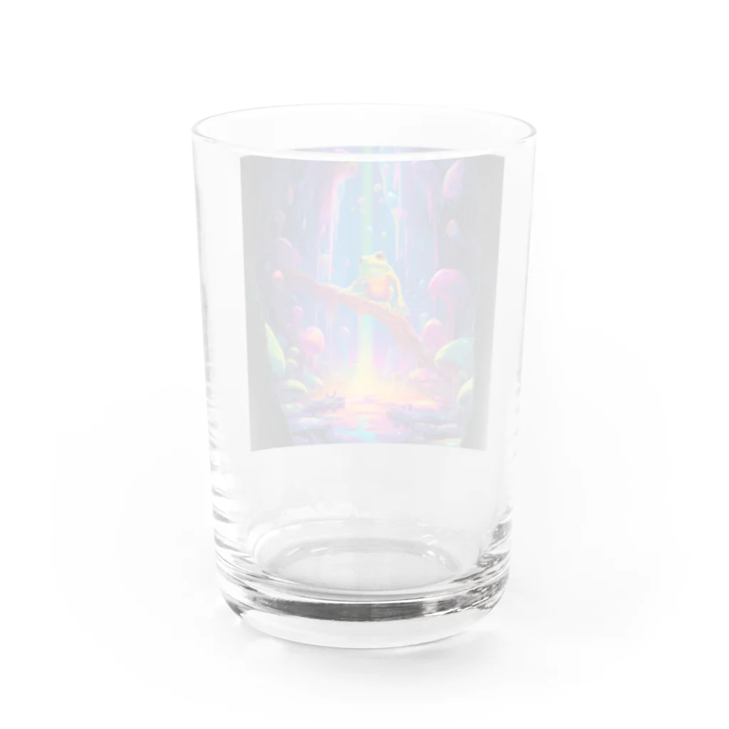 violetpennes23のカエルの洞窟 Water Glass :back