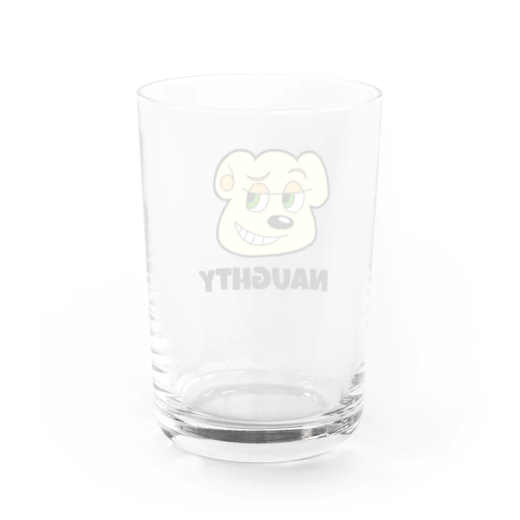 NAUGHTYのNAUGHTY BEARくん Water Glass :back