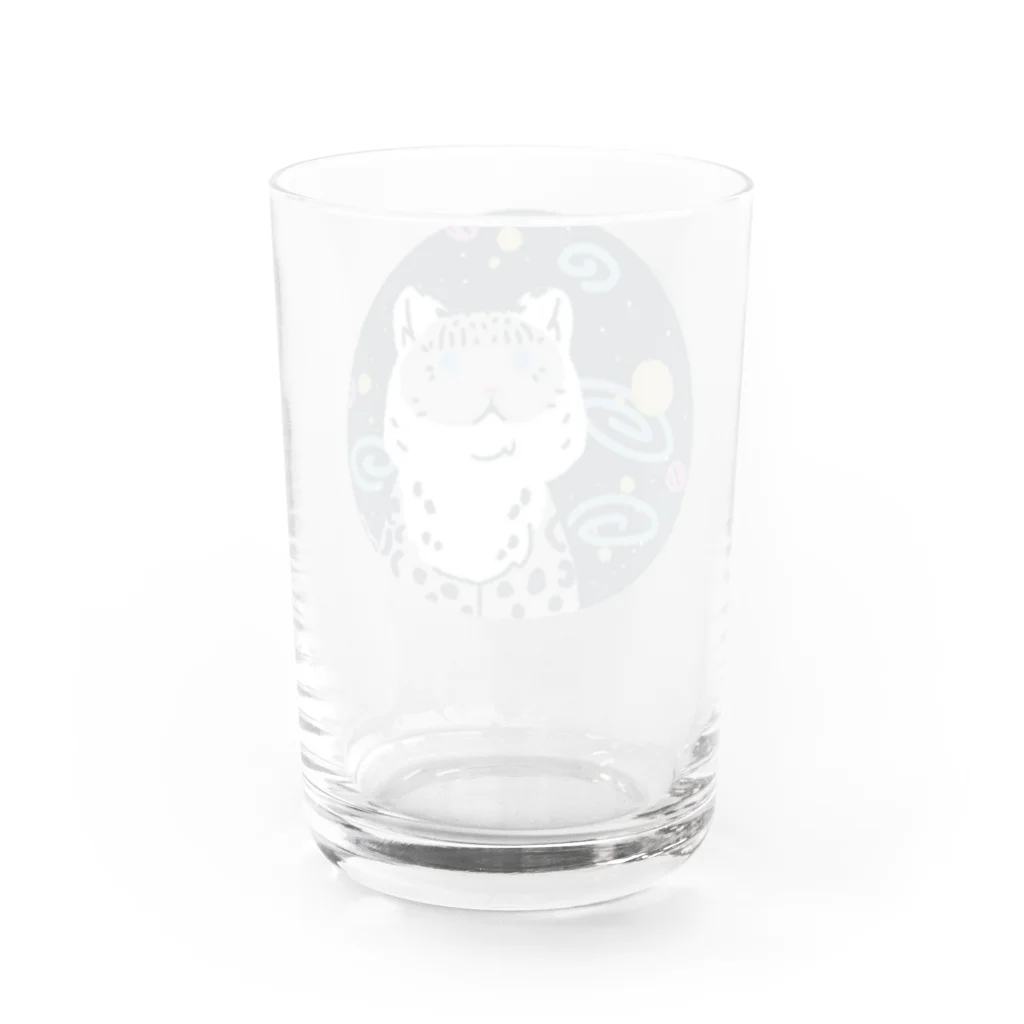 まりもの宇宙ユキヒョウ Water Glass :back