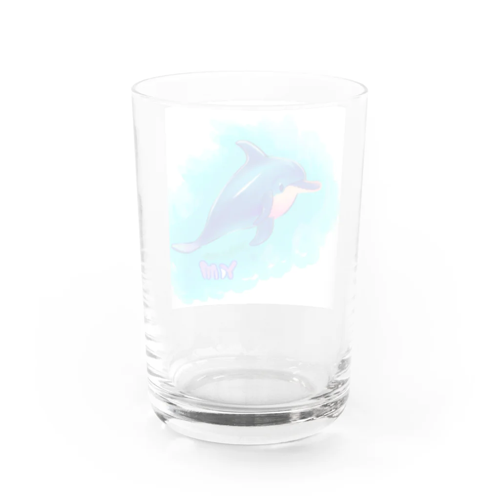 べるべるのいるかくん Water Glass :back