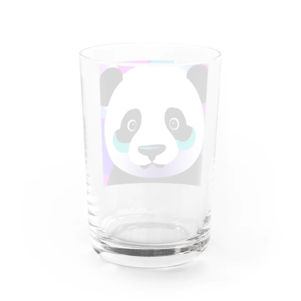 クリエイティブ・クリーチャーショップの蛍光ポップパンダ Water Glass :back