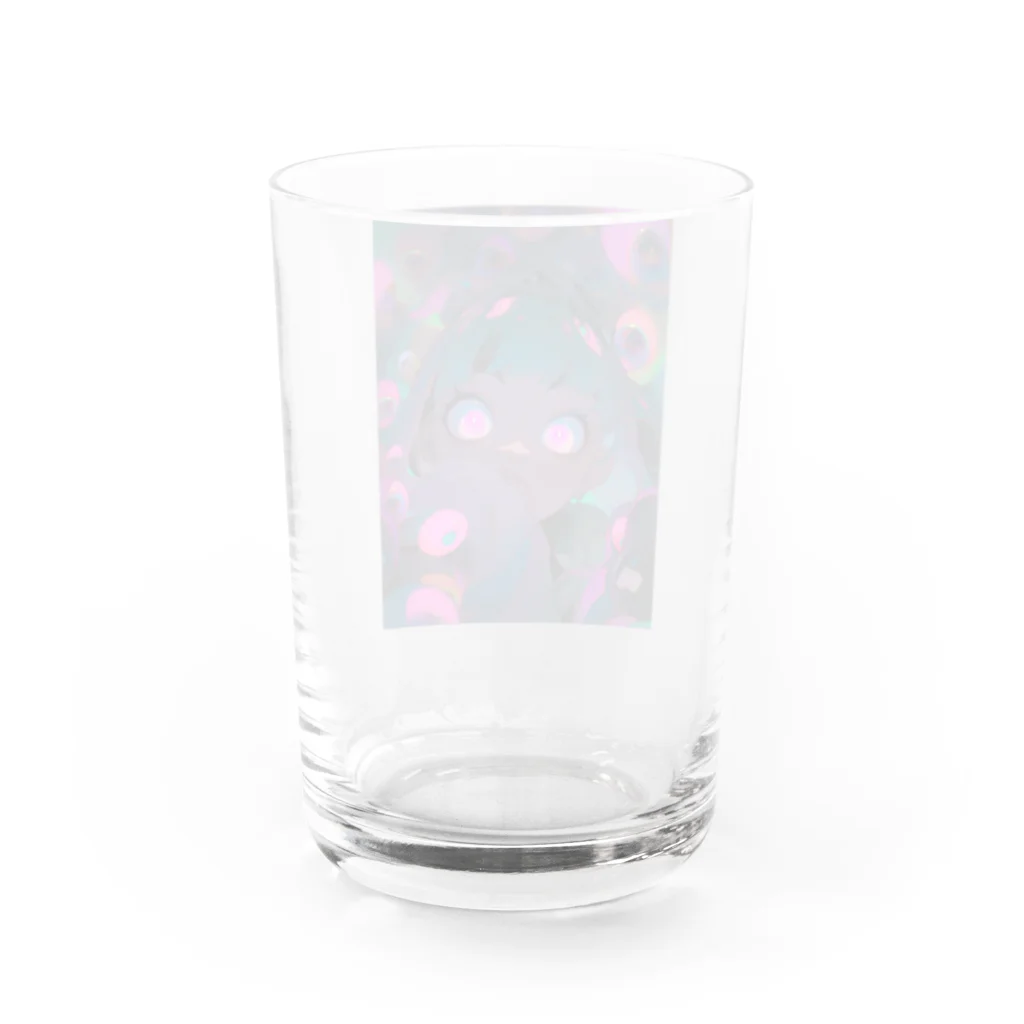 NEON CITYのネオンシティ シリーズ Don't look at yourself through their eyes Water Glass :back