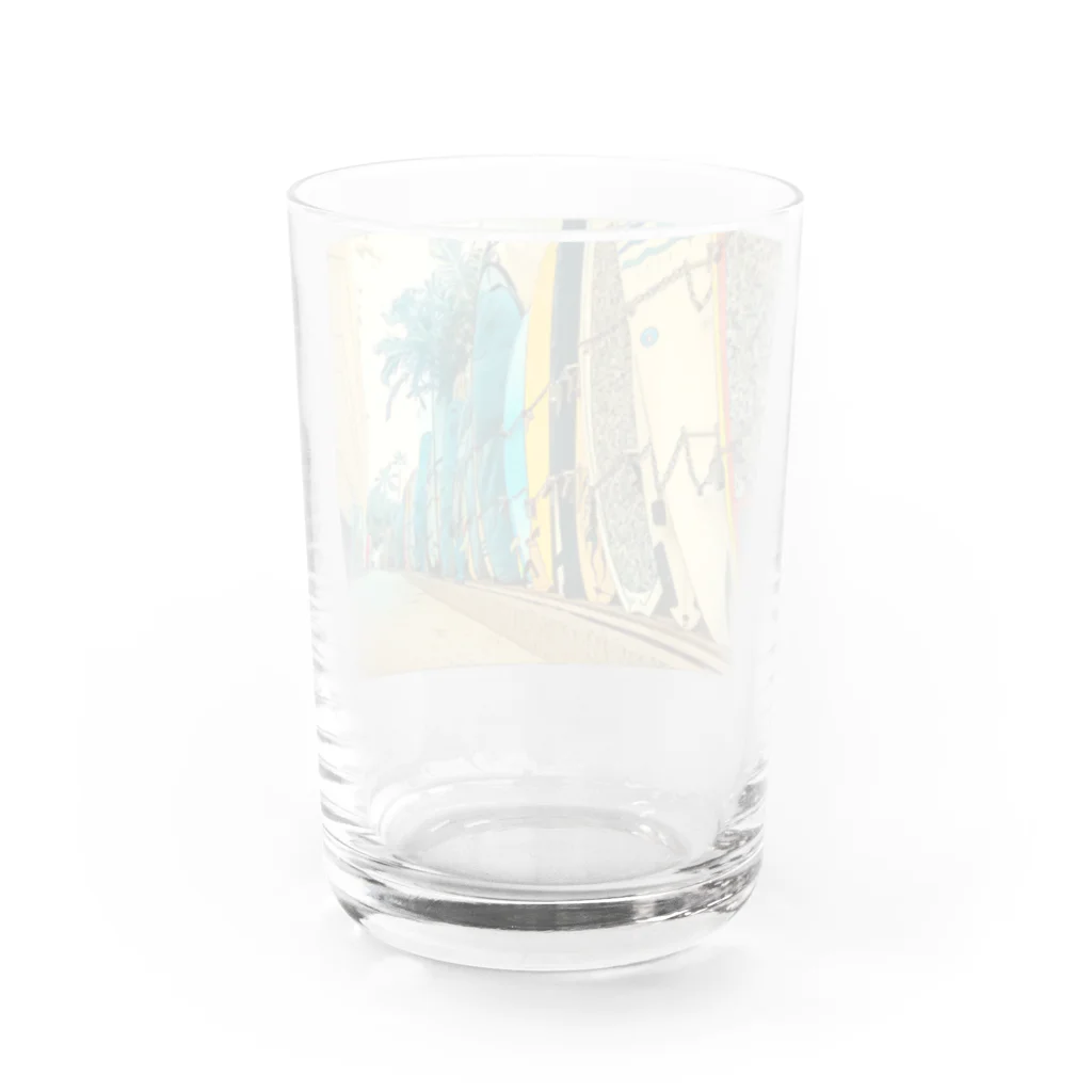 Tomomojiのハワイの裏通 Water Glass :back