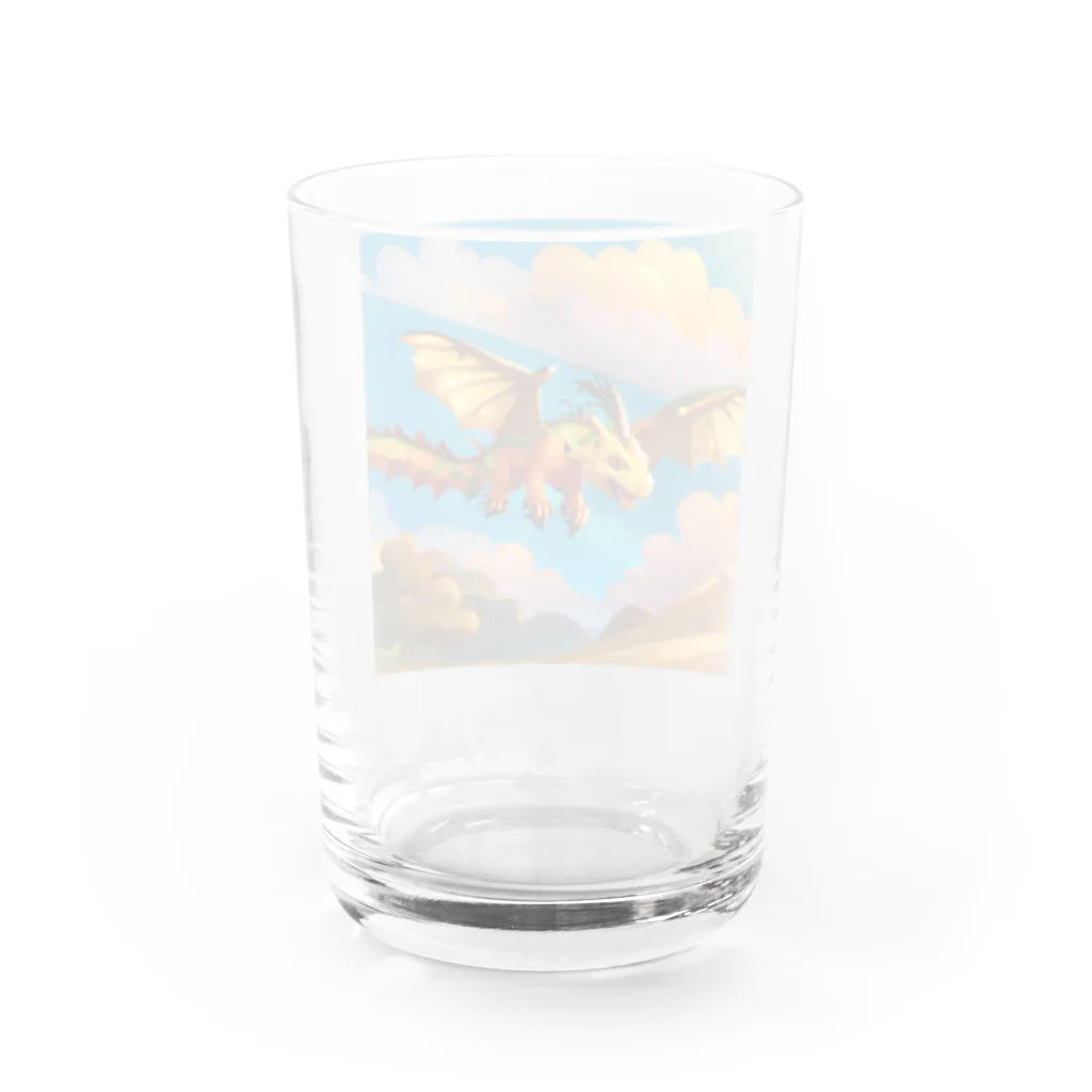 Wakuryuの八恩森の守り空龍　 Water Glass :back