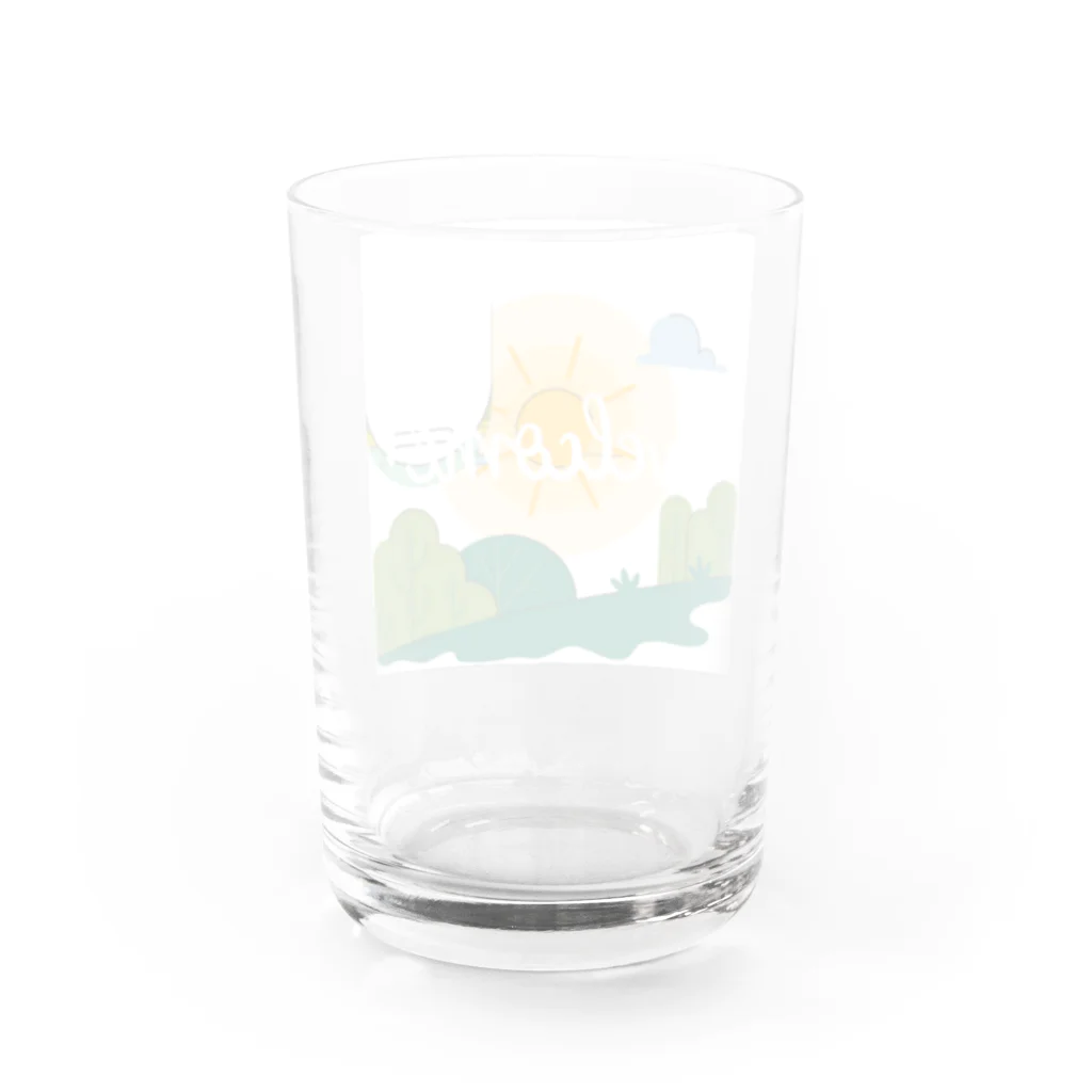 ネコにこ7820のwelcome Water Glass :back