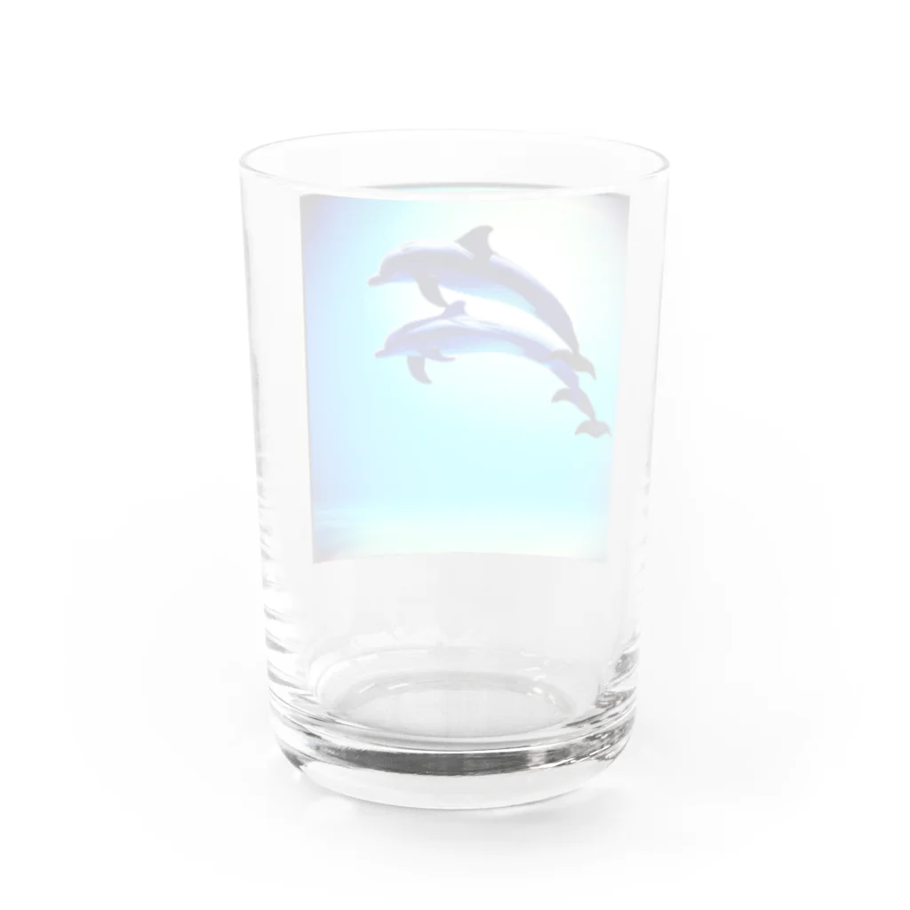 miotaのイルカのグッズ Water Glass :back