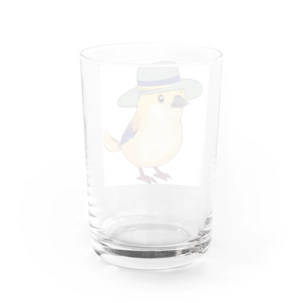 SANKSYのテンガロンハットのカナリア Water Glass :back