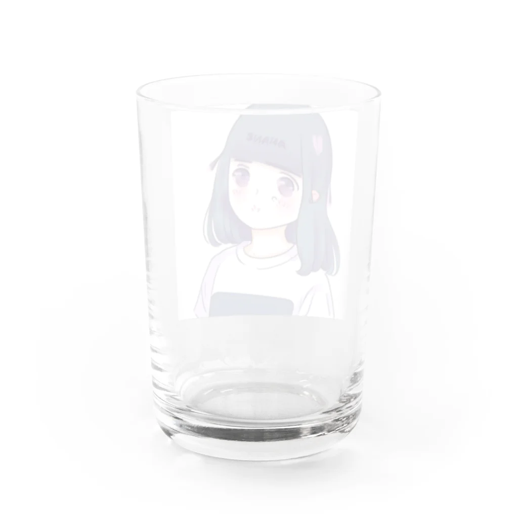 welcome_taroのかわいい女の子 Water Glass :back