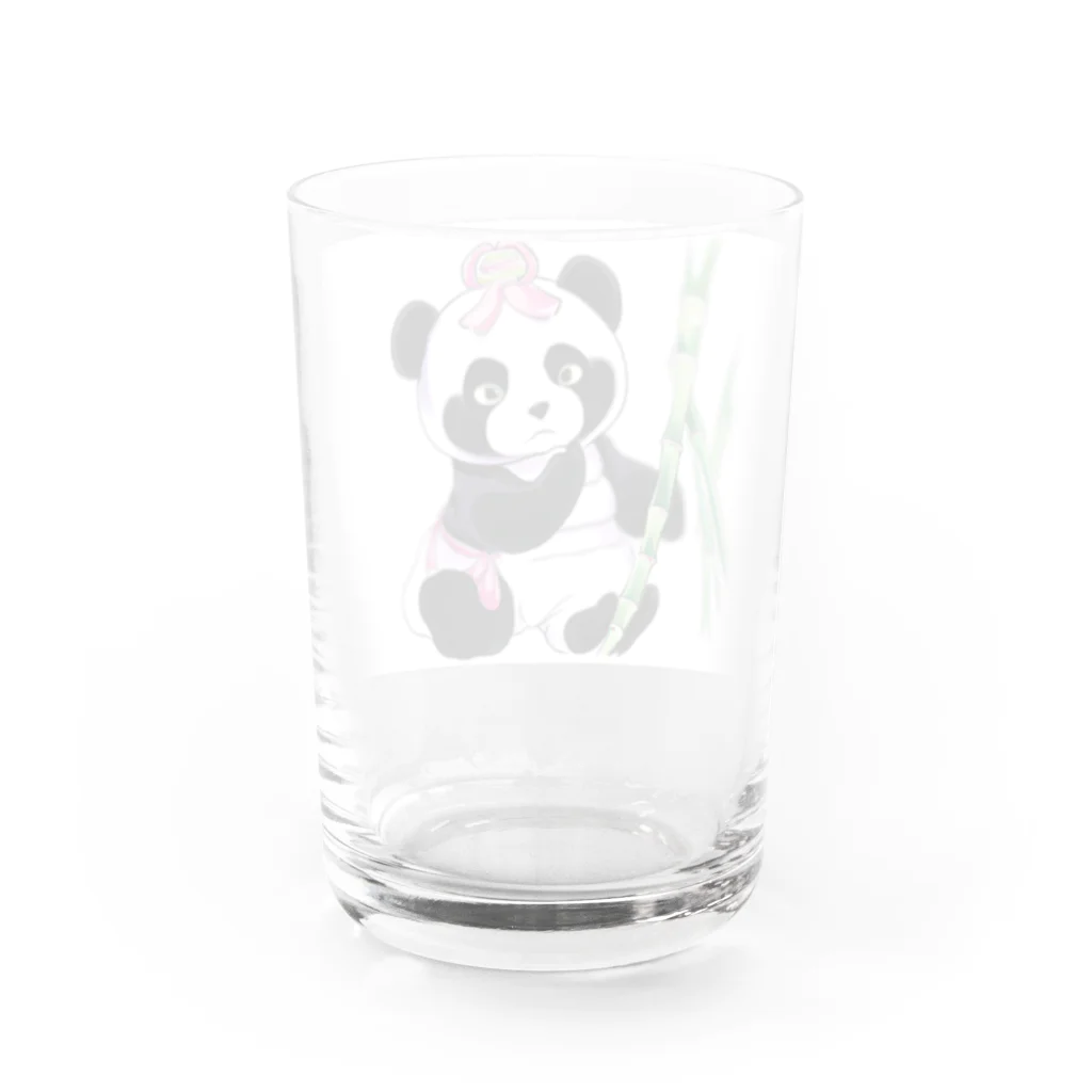 KaSumi's shopのかぐやパンダ姫 Water Glass :back