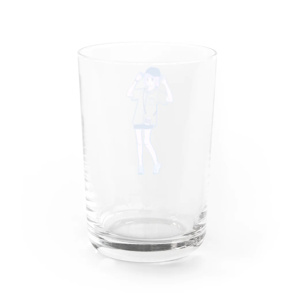 shunsh.のキャップガール Water Glass :back