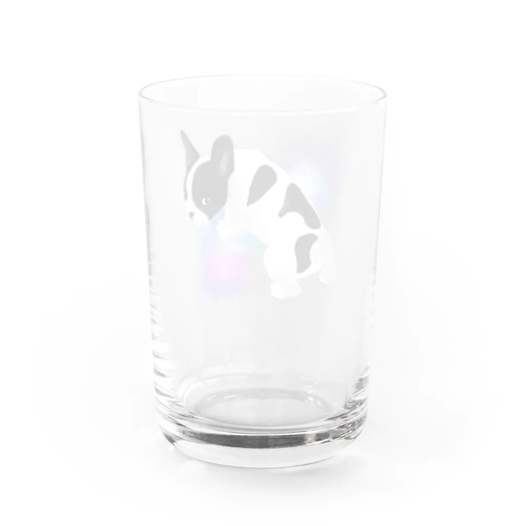 ポンコツけるるの気まぐれ屋さんのフレンチブルドッグ Water Glass :back