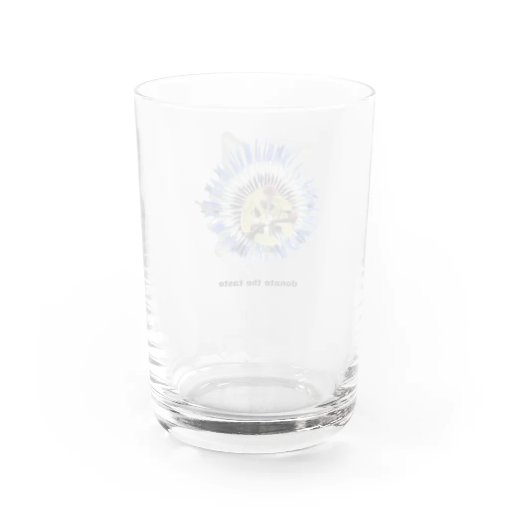 Donate the Taste by Yuui Vision のDonate the Taste (Blue Flower)  Water Glass :back