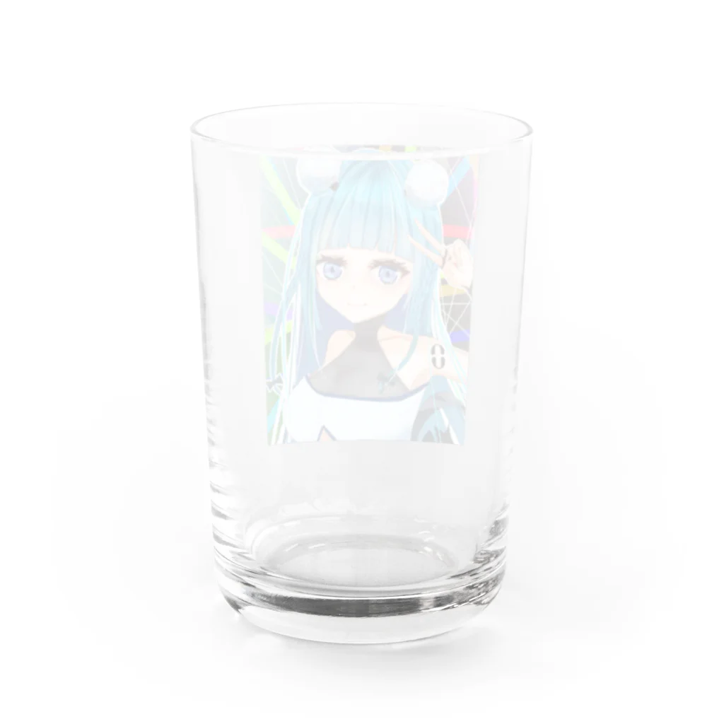 chicodeza by suzuriのピースガール Water Glass :back