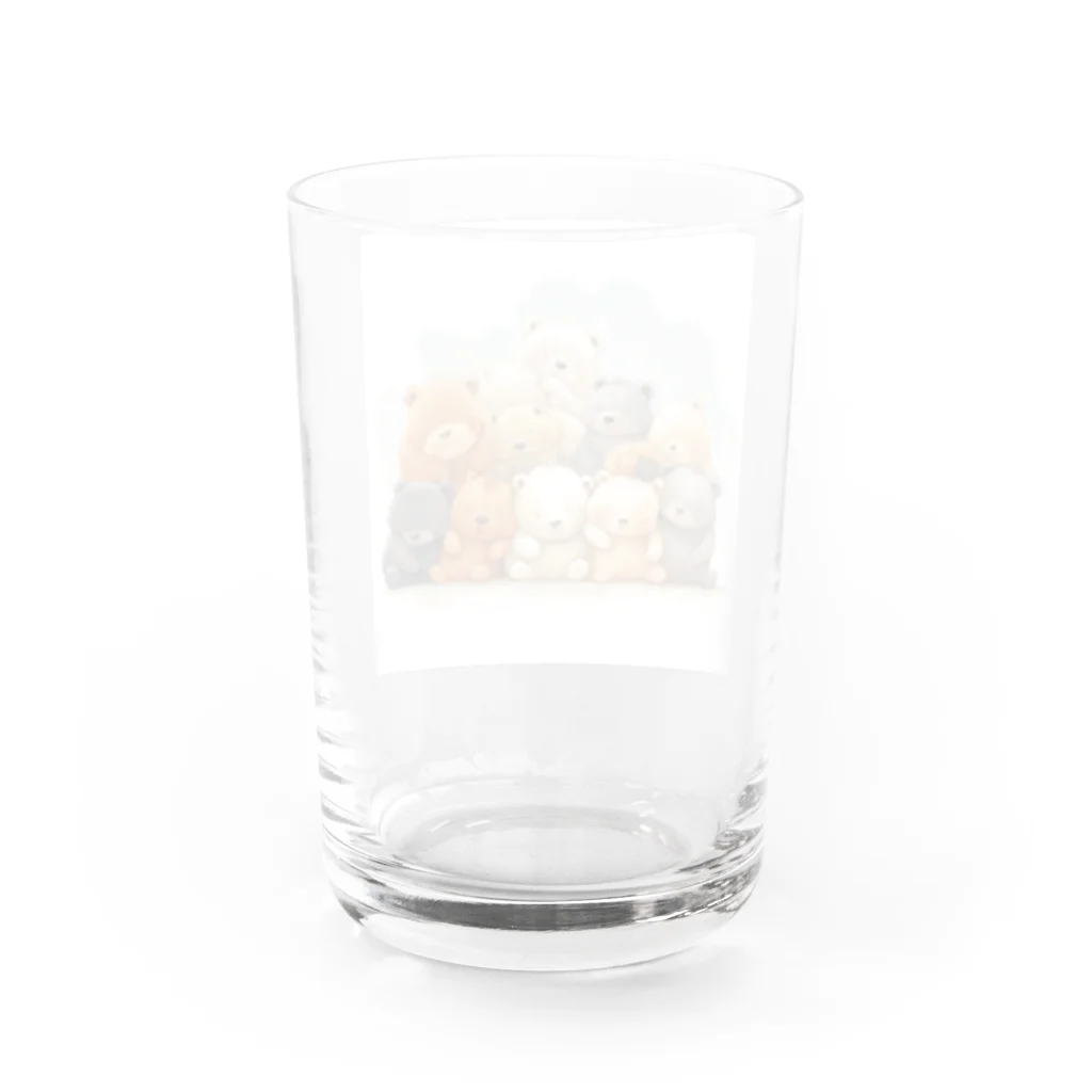 ロイの楽しいデザイン屋さんのぬいっとクマ Water Glass :back