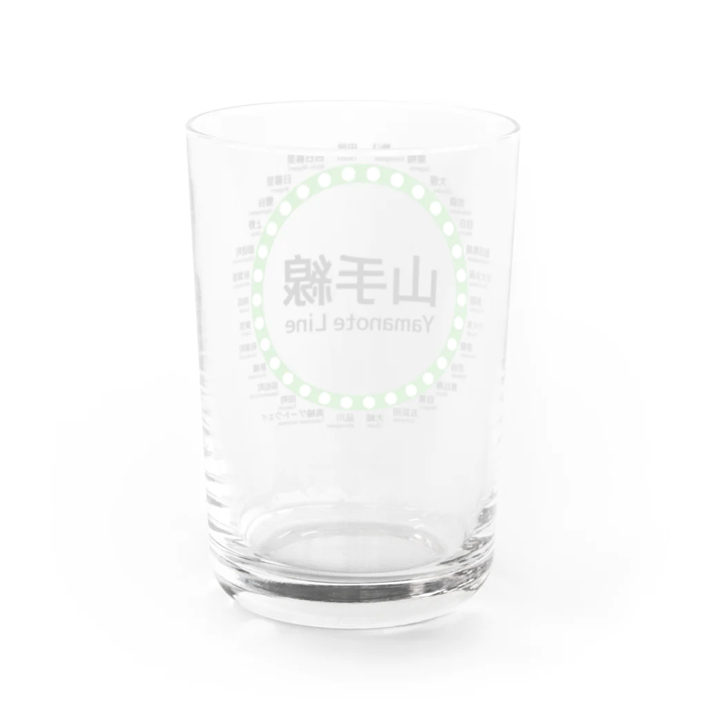 DRIPPEDのJR山手線路線図 Water Glass :back