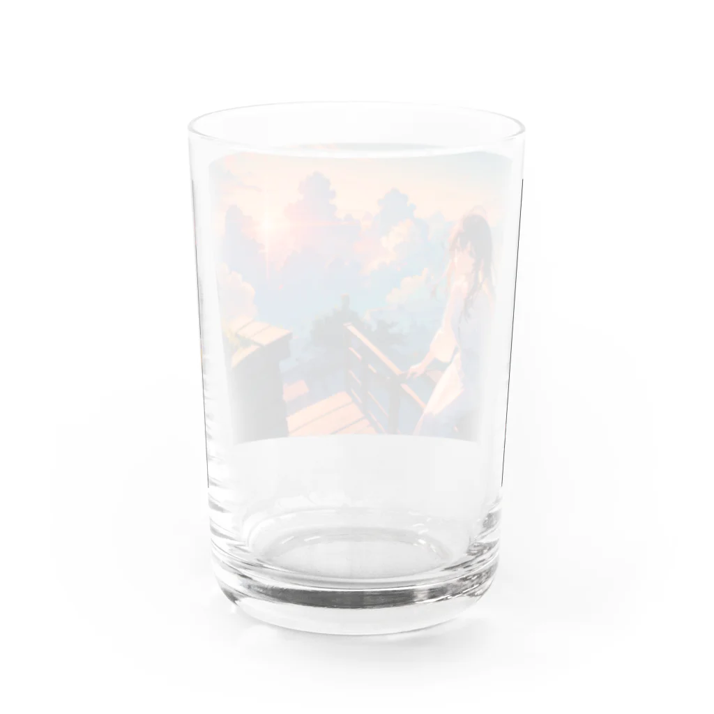 卯月なのかのTwilight Journey　〜黄昏に染まる世界の旅〜　No.3「スカイガーデン」 Water Glass :back