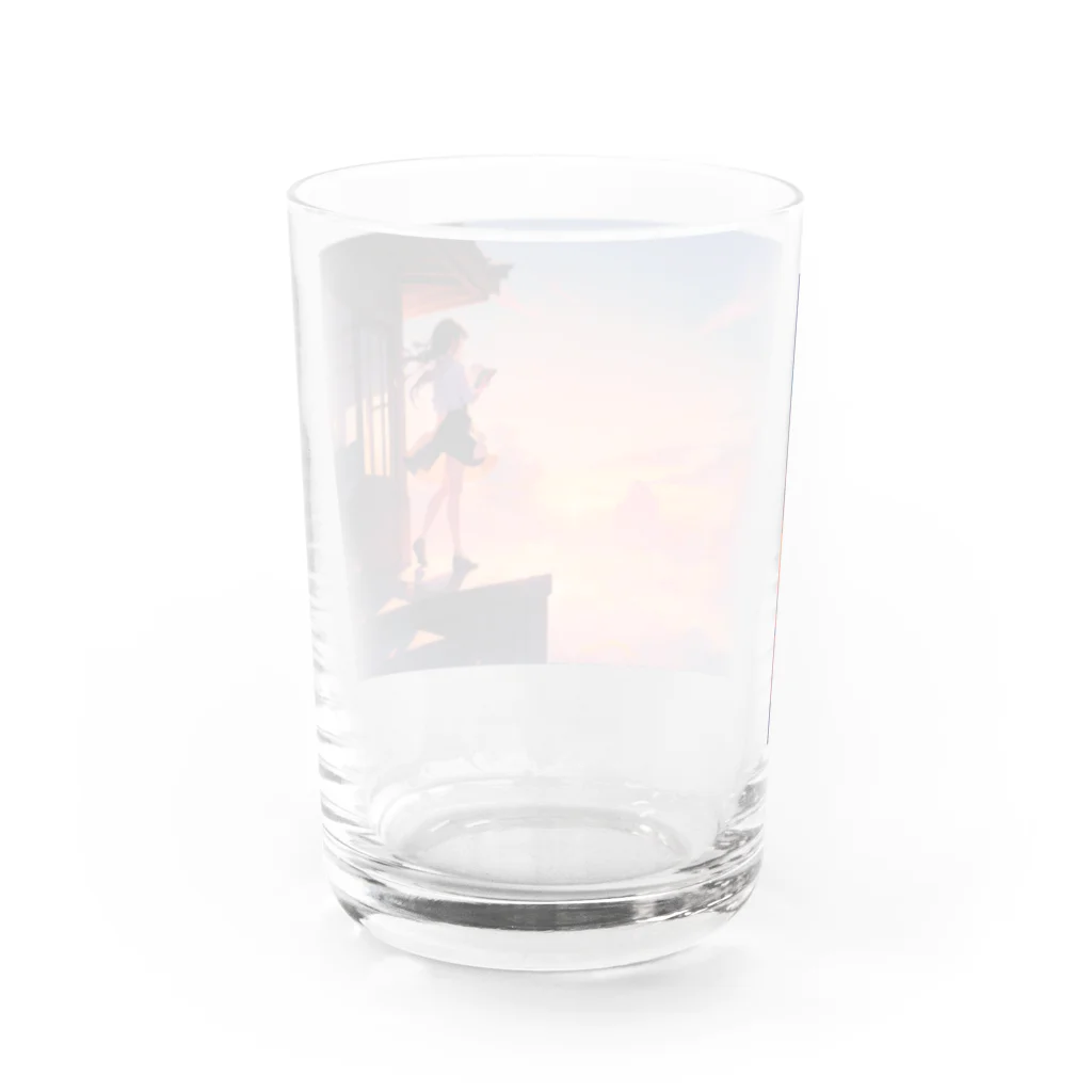 卯月なのかのTwilight Journey　〜黄昏に染まる世界の旅〜　No.2「第4の大洋」 Water Glass :back