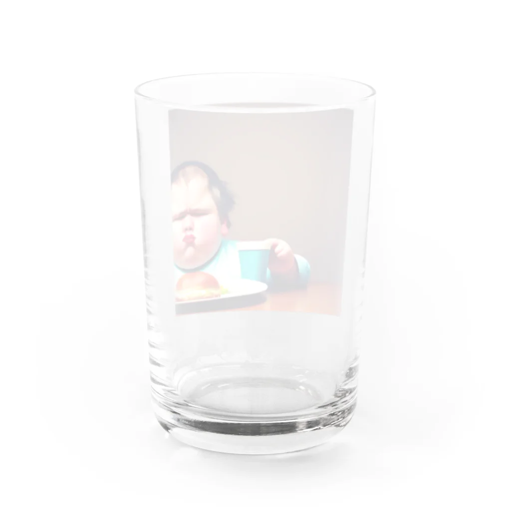 たらたらこっこのふとったこども Water Glass :back