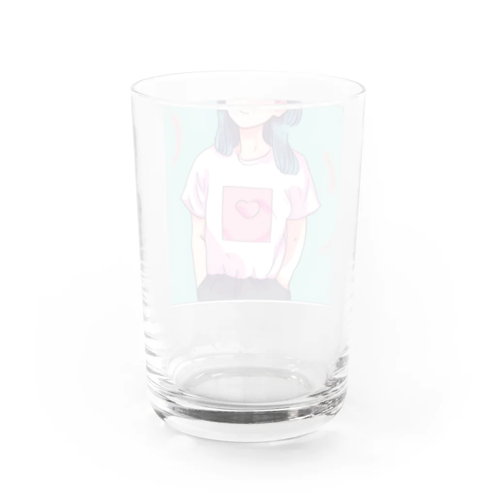 ニコニコマーケットの可愛いにこちゃん Water Glass :back