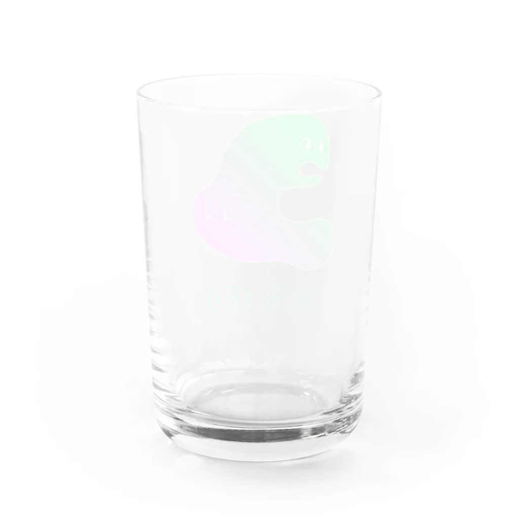 🎃かぼちゃ(かぼます)のEKITAI_KAIJU_カラー Water Glass :back