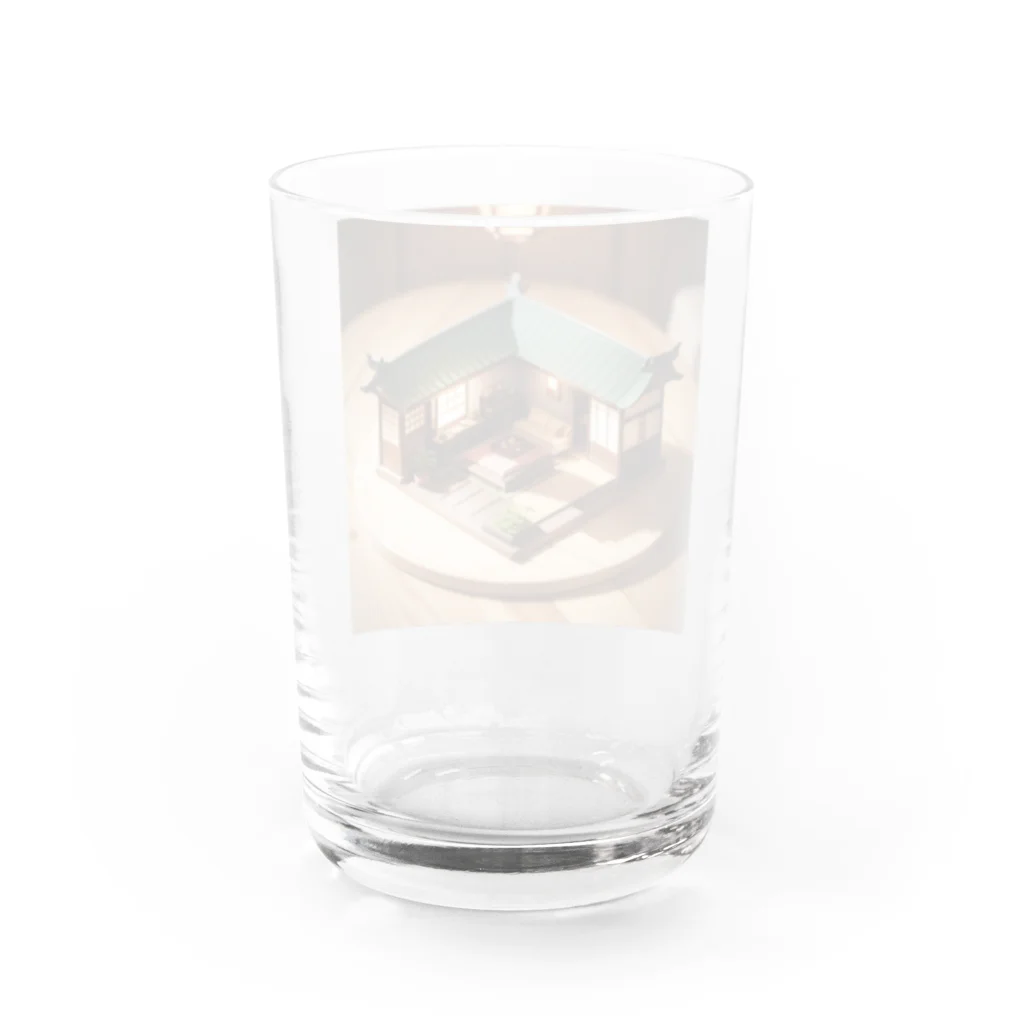 chocobo25whiteのミニチュアな日本家屋01 Water Glass :back