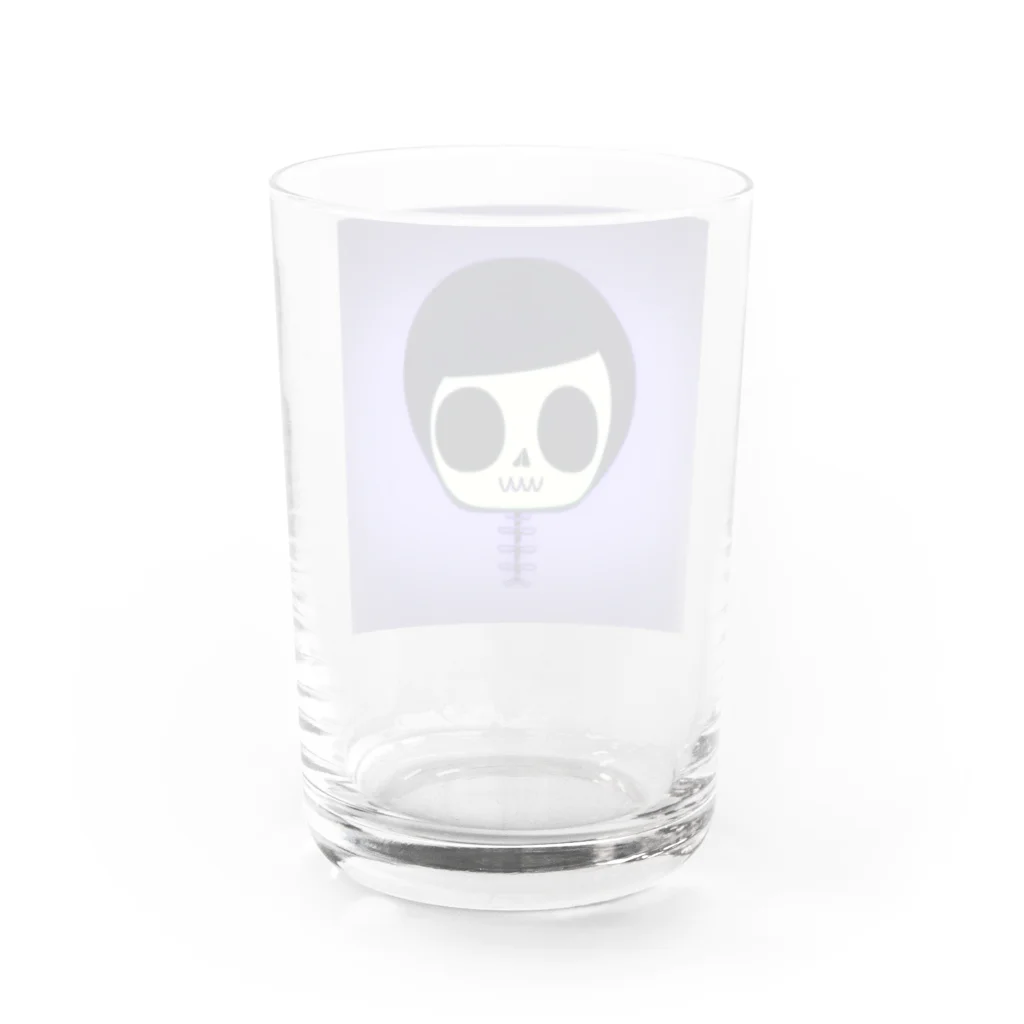 DRWFのホネまじめくん Water Glass :back