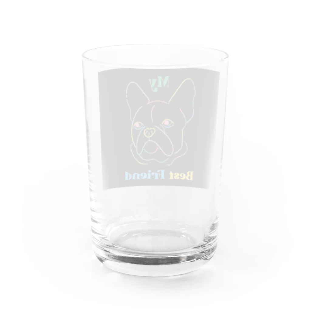 ラッキーマインあべむつきの#犬グッズ  Water Glass :back