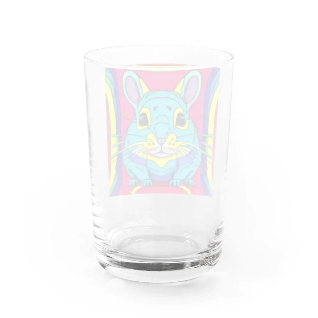 じゆうふぁくとりーのエキセントリックチンチラ Water Glass :back