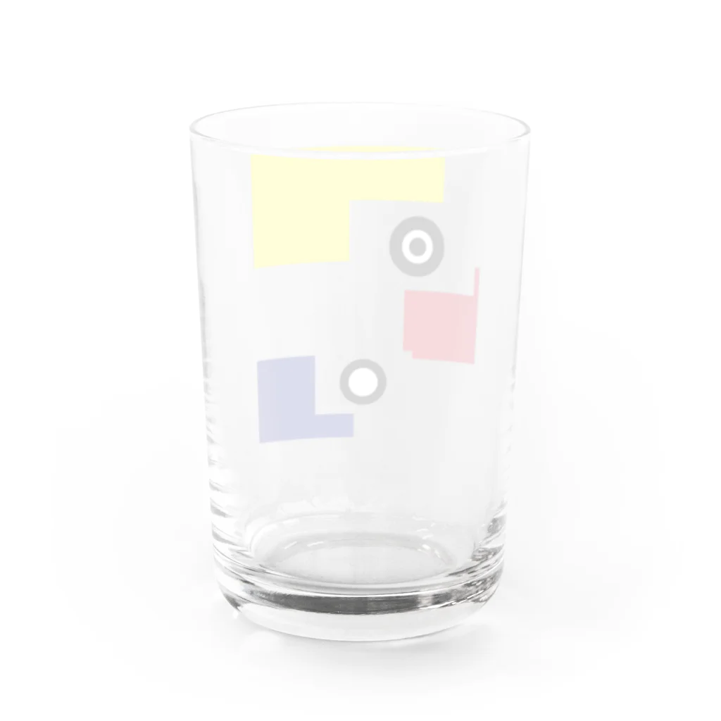 NOのTHREE SQUARE Water Glass :back