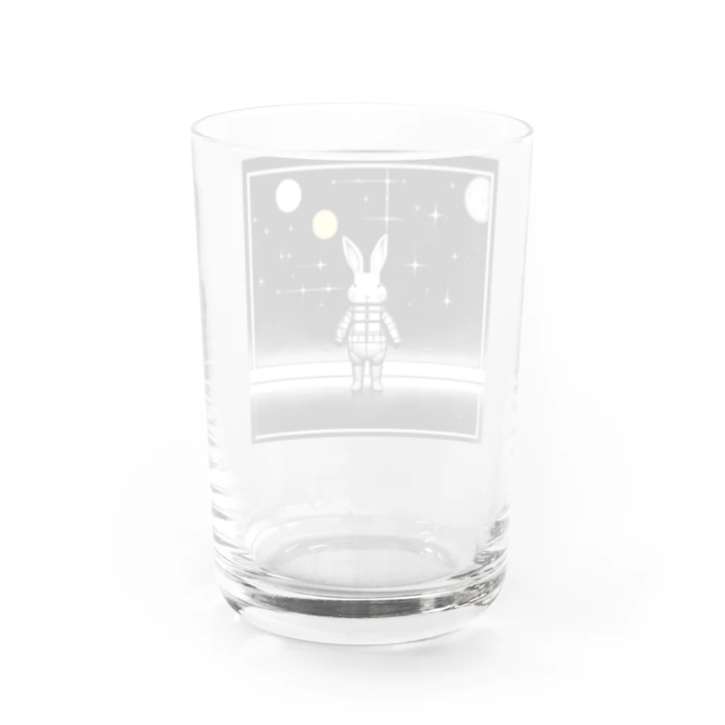 kota.の宇宙のうさぎ Water Glass :back