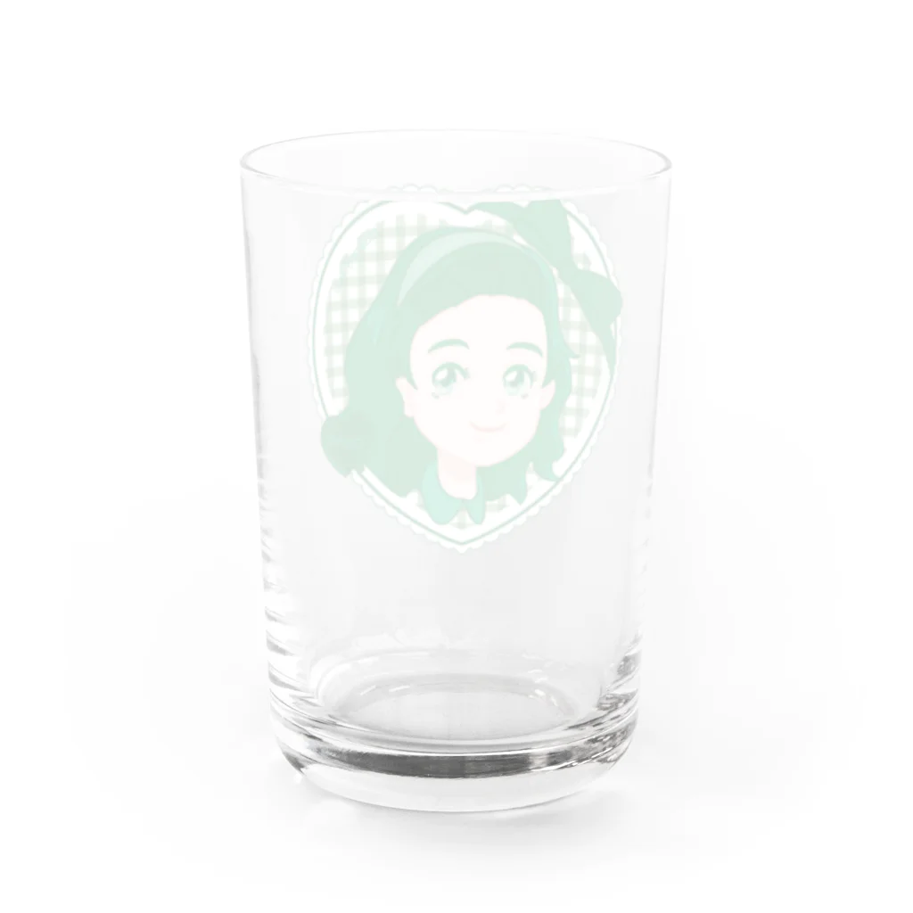 Charmy/デザイナー・イラストレーターのグリーンちゃん Water Glass :back