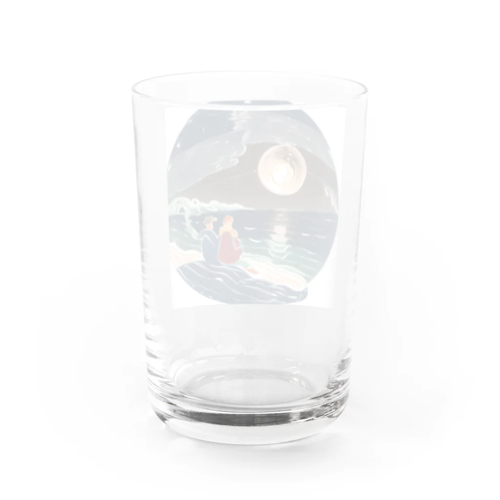 tetsuの夜の海 Water Glass :back