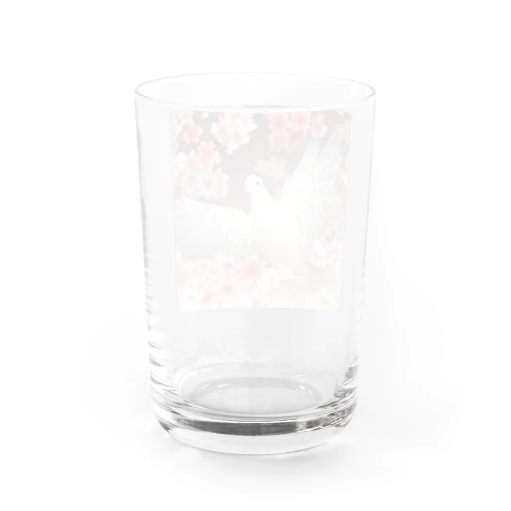 こりすまるの夢幻　鳩　優雅 Water Glass :back