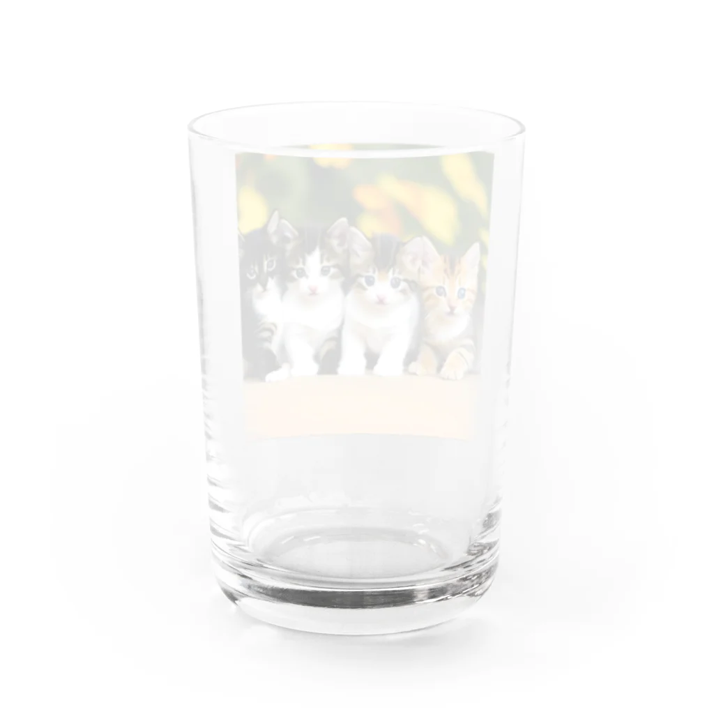 癒されショップのかわいいニャンコグッズ Water Glass :back