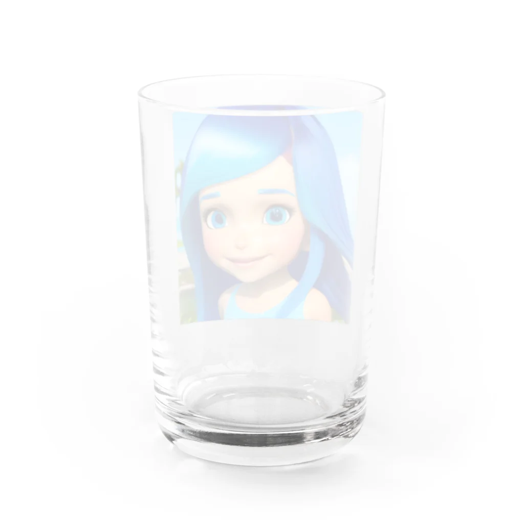 the blue seasonのミア・アクアマリン Water Glass :back