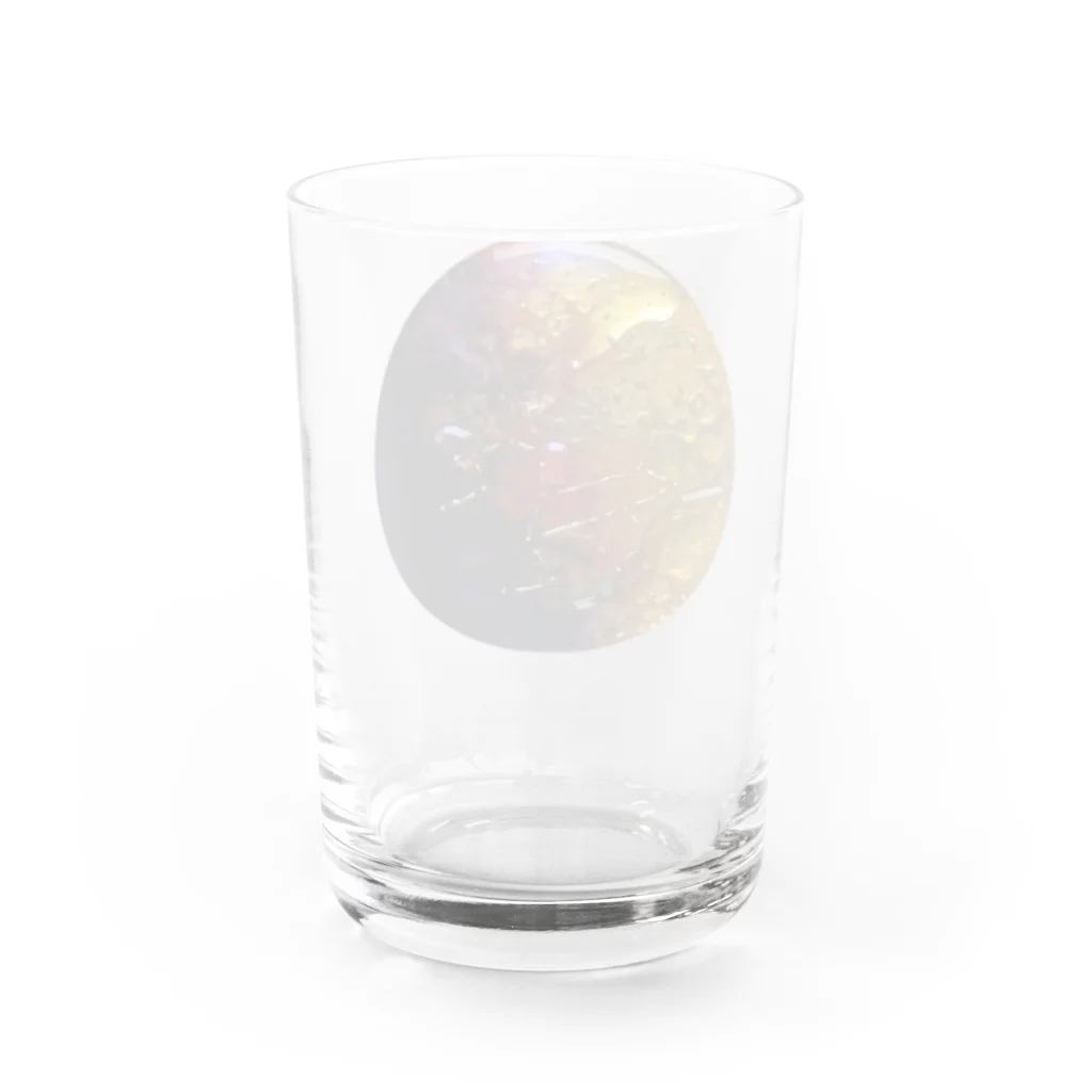 祝祭🧊テクスチャーアートのしし座 Water Glass :back