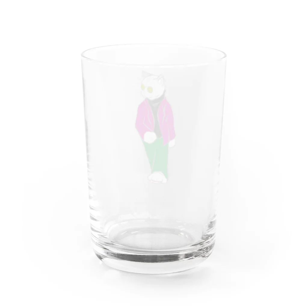 TAKASAGOBASEのネコギャングが行く！ Water Glass :back