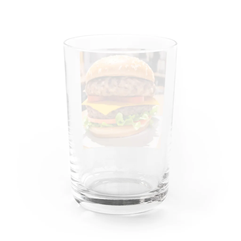 kuri_AMERICANのハンバーガー グラス反対面