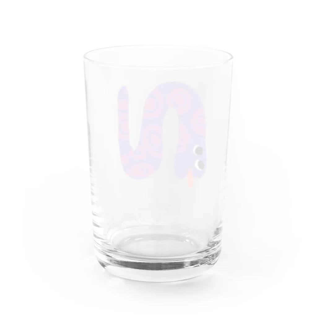 HAPPY.HAPPY.CRAZYのへび Water Glass :back