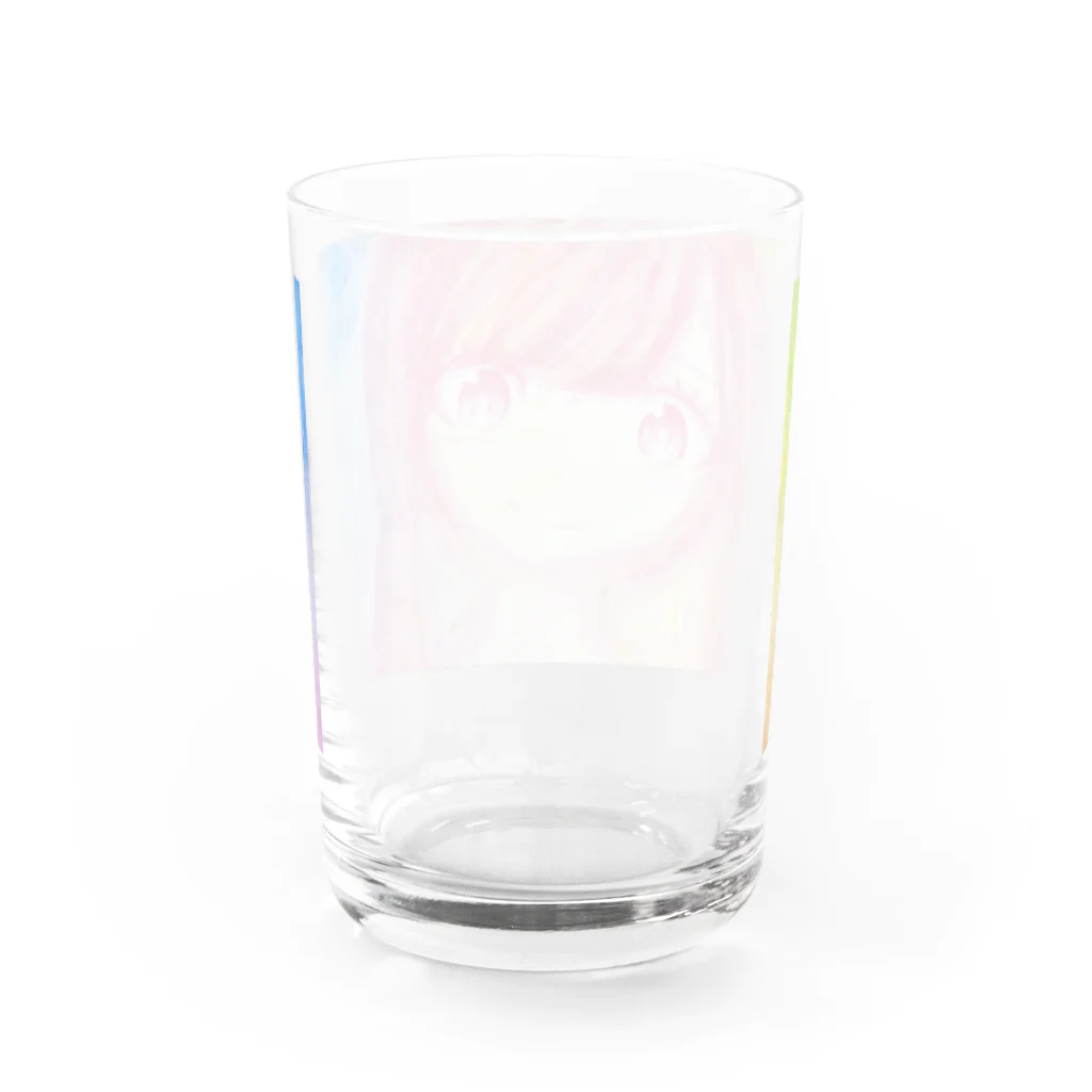 amaneのきらきら2 Water Glass :back