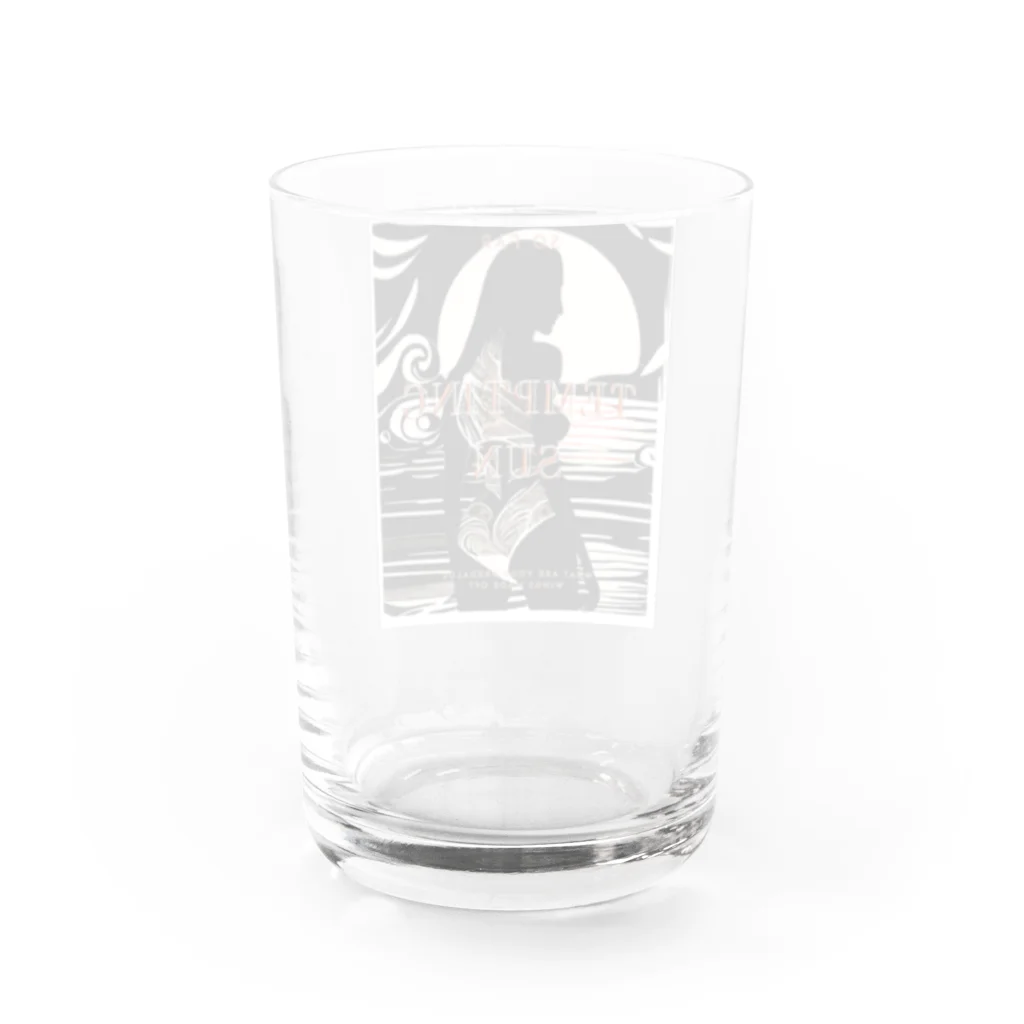 TakaHiro houseの誘惑的な太陽 Water Glass :back