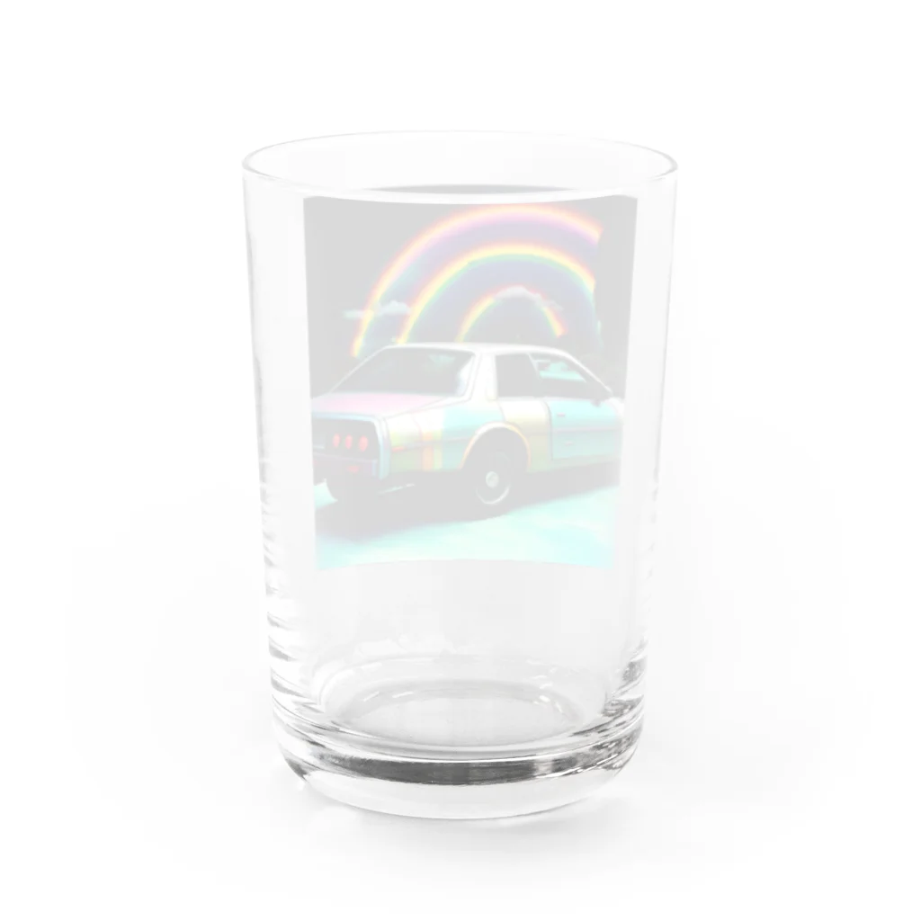 udominの虹色の車 Water Glass :back