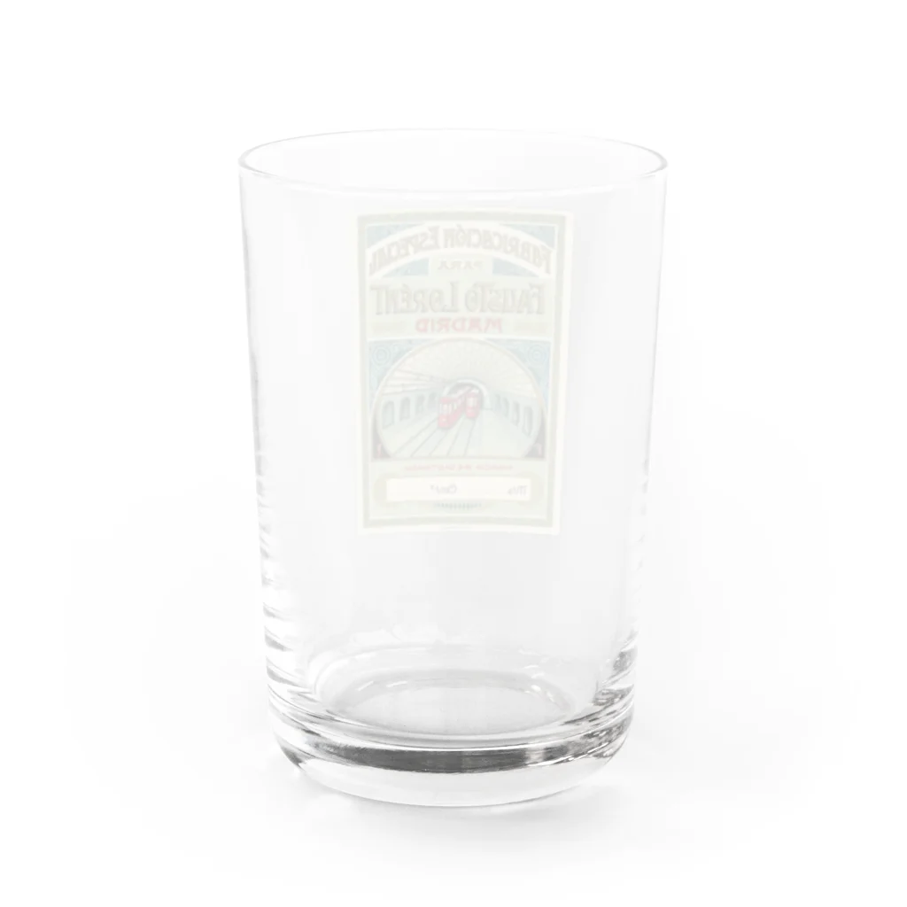 YS VINTAGE WORKSのスペイン・マドリード　地下鉄　1930年代　 Water Glass :back