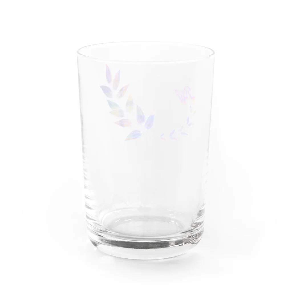 resworthのresworth logo original Water Glass :back