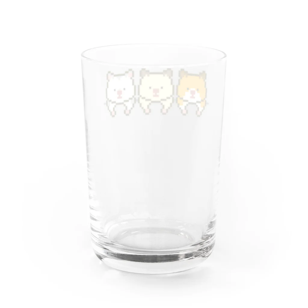 yuNN3のドット絵 ゴールデンハムスター3 Water Glass :back