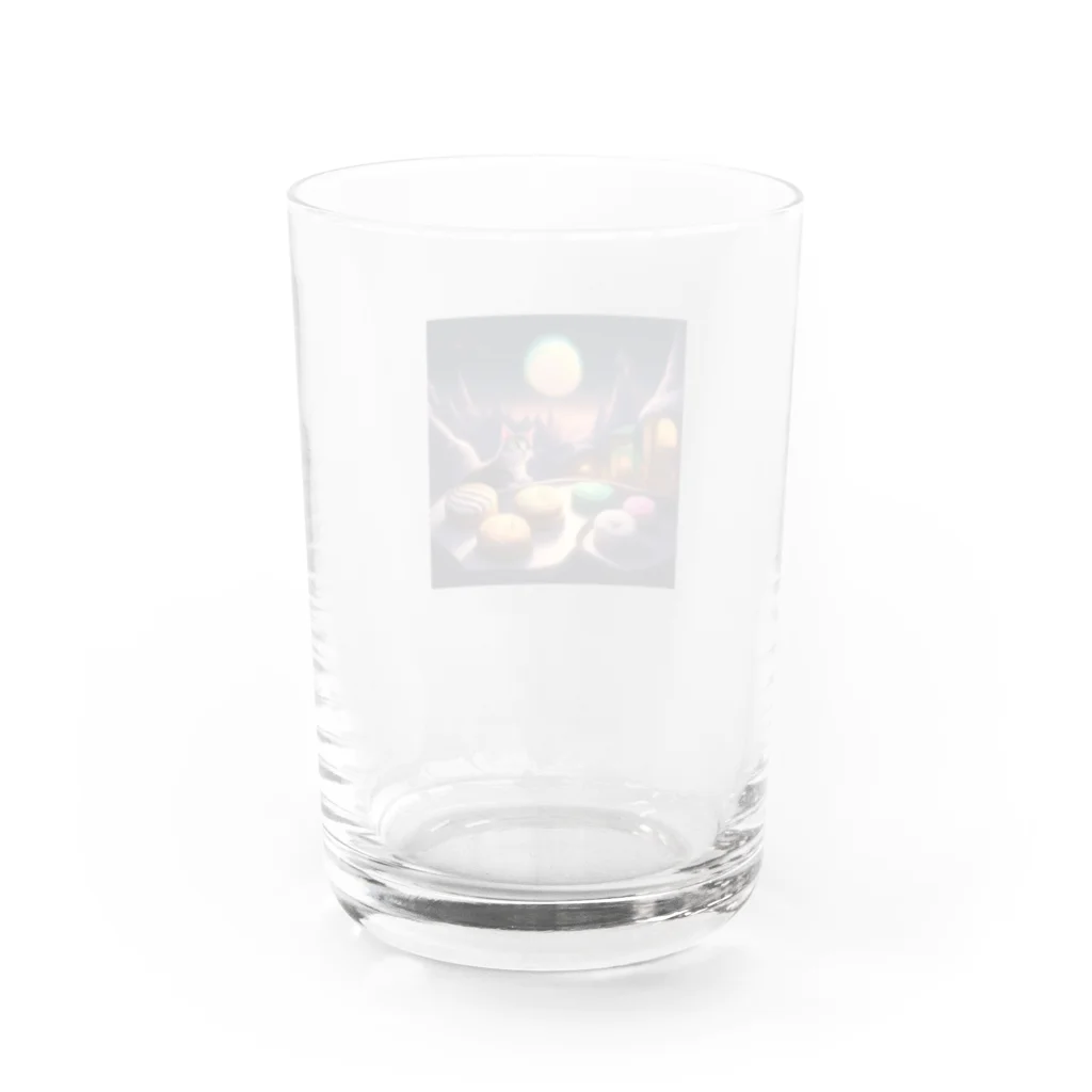 san333333333のNeko Sweets Water Glass :back