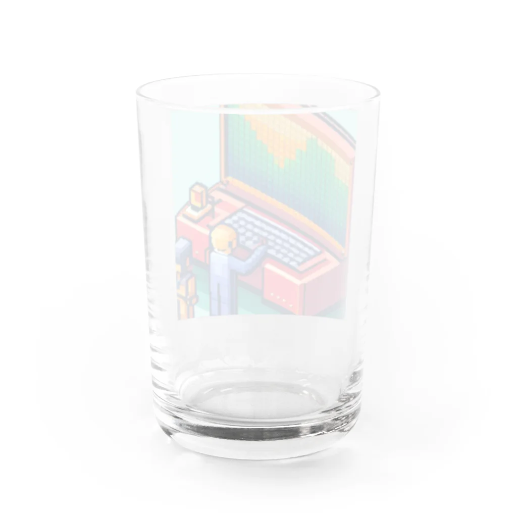 yorozuya4628のドットエンジニア ミニフィグ Water Glass :back