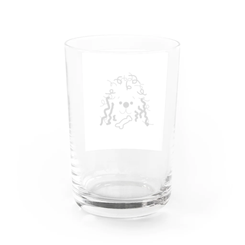 ouhimeのトイプードル Water Glass :back