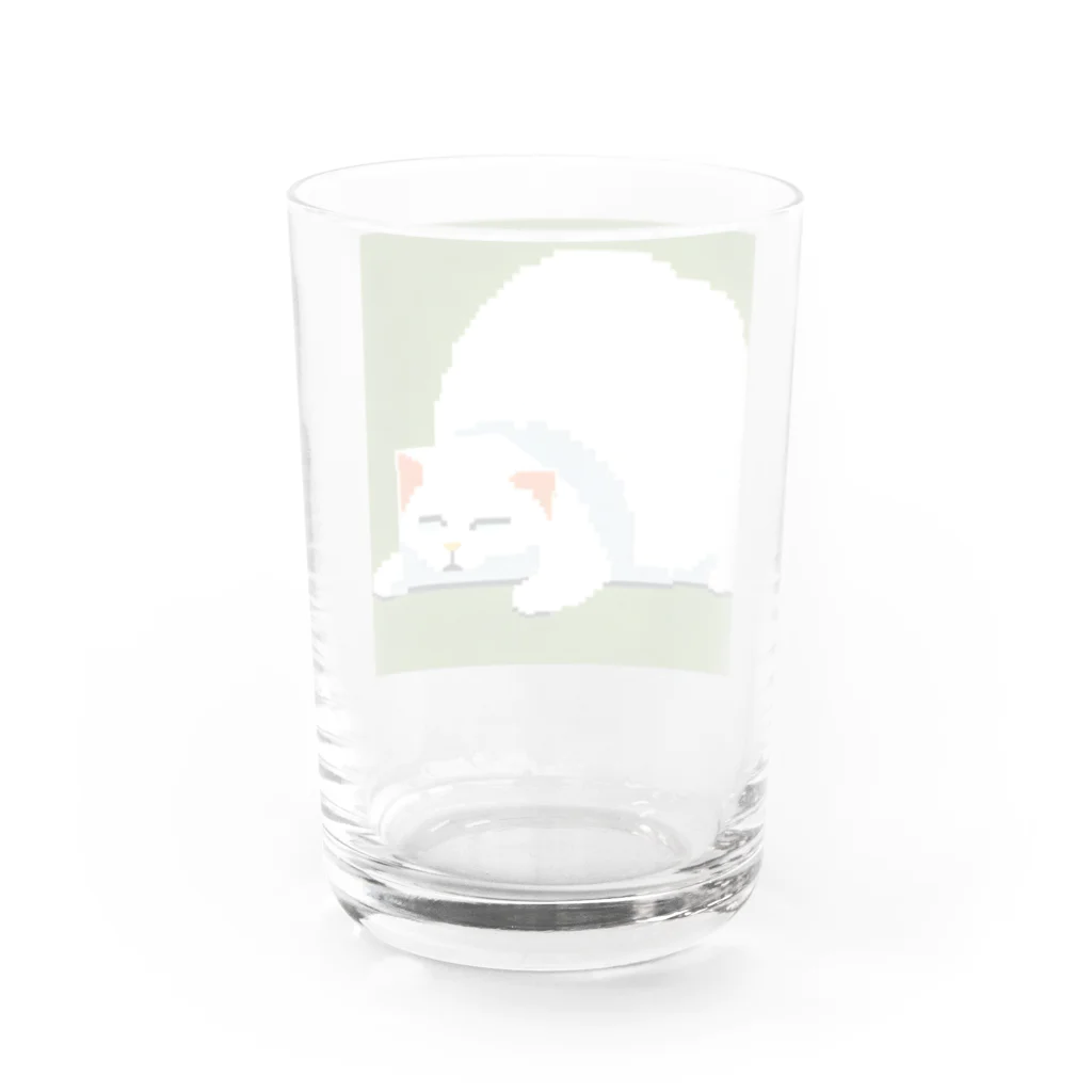 PixelArtMaestroの抹茶の魔法眠り Water Glass :back