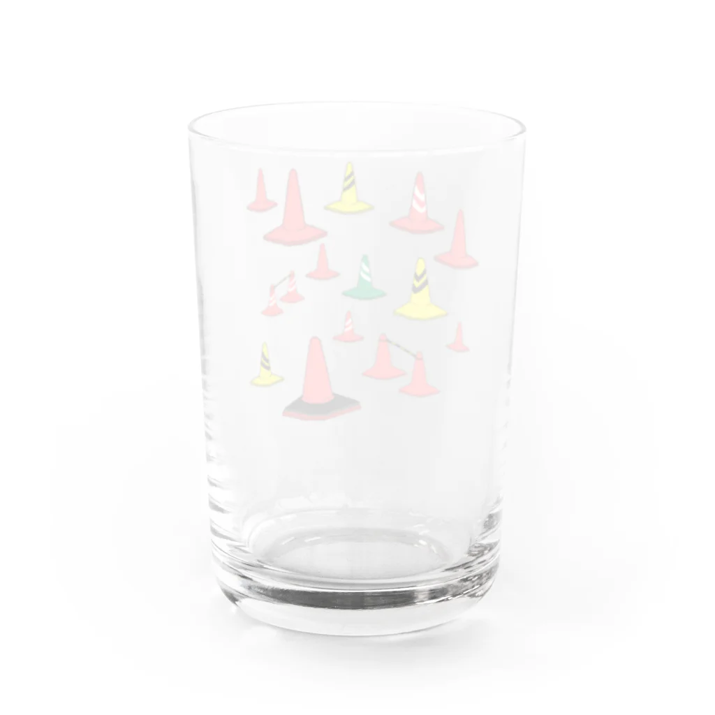 おそばのもりもり三角コーン Water Glass :back